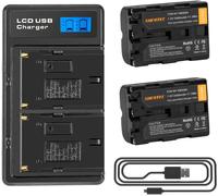 2X 7.2V 2400mAh pour Batterie Sony NP-FM500H Sony Alpha DSLR SLT série Evo II a57 a58 a68 a77 II a99 II Batterie
