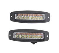 2X 7 Pouces Bicolore 100W LED Barre De Lampe De Travail Monture Affleurant Lampe De Brouillard De Conduite D'inondation