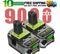 2x 9.0Ah Batterie de rechange Pour Ryobi One+ Plus P108 Lithium 18V RB18L50 P104
