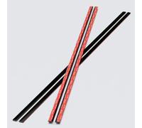 2x 950mm Noir Charnières Flexibles à profil bas -Aucune colle requise, Auto-adhésif. Charnières auto-adhésives. Charnières actives flexibles