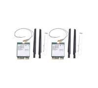 2X 9560NGW Kit de Bureau Sans Fil Double Bande 2,4 G/5 GHz 802.11AC M.2 CNVI Carte Wifi Antenne Ensemble Compatible BT 5.0