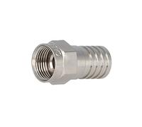 2X 99901410 F-56-ALM Prise mâle F mâle droit 75Ω RG6 serrage (hexagonal) sur fil