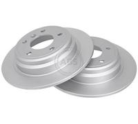 2x A.B.S. 16341 Disque de frein Arrière pour BMW 5 Limousine (E39) 298mm