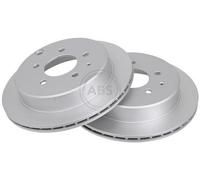 2x A.B.S. 16577 Disque de frein Arrière pour MAZDA MPV I (LV) 286mm