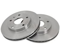 2x A.B.S. 16926 Disque de frein Avant pour DAEWOO Leganza Limousine (V100) 256mm