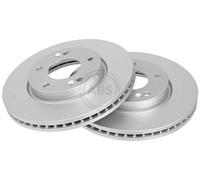 2x A.B.S. 17198 Disque de frein Avant pour HYUNDAI TRAJET (FO) SANTA FÉ I (SM)