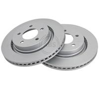 2x Disque de frein ventilé 17265 A.B.S. pour CHRYSLER 300M