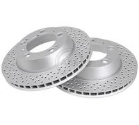 2x Disque de frein perforé/ventilé de l'intérieur 17670 A.B.S. pour PORSCHE 911