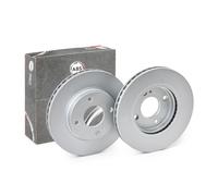 2x A.B.S. 17946 Coated Disque de frein Avant pour FORD Fiesta Mk6 Kastenwagen