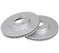 2x A.B.S. 17972 Coated Disque de frein Avant pour HONDA ACCORD VIII Kombi 296mm