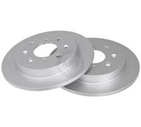 2x A.B.S. 18064 Coated Disque de frein Arrière pour HONDA JAZZ IV (GK) 239mm