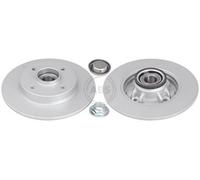 2x A.B.S. 18130C Coated Disque de frein Arrière pour CITROËN C4 II (B7) 249mm