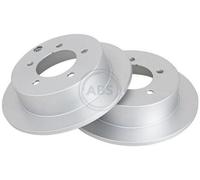 2x A.B.S. Coated Disque de frein Arrière 262mm 18005