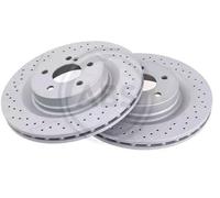 2x A.B.S. Coated Disque de frein Arrière convient pour MERCEDES-BENZ SLK (R171)