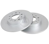 2x A.B.S. Coated Disque de frein Arrière pour FIAT Tipo 3/5 portes (356) 251mm