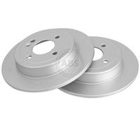 2x A.B.S. Coated Disque de frein Arrière pour HYUNDAI i20 3/5 portes (GB, IB)