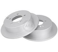 2x A.B.S. Coated Disque de frein Arrière pour HYUNDAI ix35 (LM, EL, ELH) 284mm