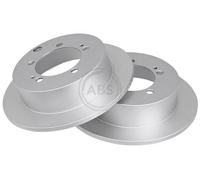 2x A.B.S. Coated Disque de frein Arrière pour MITSUBISHI Outlander II SUV (CWW)