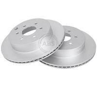 2x A.B.S. Coated Disque de frein Arrière pour NISSAN Pathfinder III (R51) 308mm