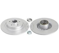 2x A.B.S. Coated Disque de frein Arrière pour RENAULT Clio III 3/5 portes 300mm