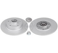 2x A.B.S. Coated Disque de frein Arrière pour RENAULT Megane CC (EZ, EZ0/1)