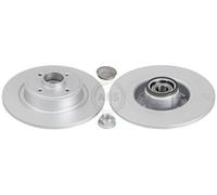 2x A.B.S. Coated Disque de frein Arrière pour RENAULT Scénic II (JM) 274mm