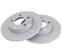 2x A.B.S. Coated Disque de frein Arrière pour VW Golf III 3/5 portes (1H1) 239mm
