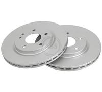 2x A.B.S. Coated Disque de frein Avant 276mm 17365
