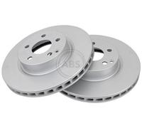 2x A.B.S. Coated Disque de frein Avant 312mm 17403
