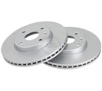 2x A.B.S. Coated Disque de frein Avant pour CHEVROLET Epica KL1 278mm 18051