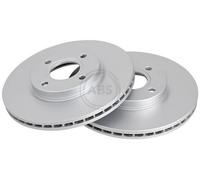 2x A.B.S. Coated Disque de frein Avant pour FORD Fiesta Mk6 3/5 portes 278mm