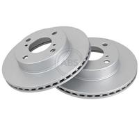 2x A.B.S. Coated Disque de frein Avant pour NISSAN PIXO (UA0) 231mm 18021