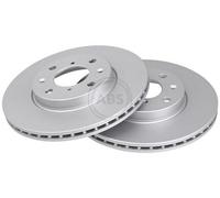 2x A.B.S. Coated Disque de frein Avant pour OPEL Agila B (H08) 252mm 17588