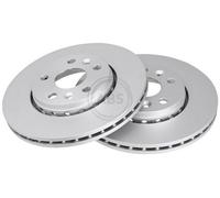 2x A.B.S. Coated Disque de frein Avant pour RENAULT Kangoo II Be Bop (KW, KW0/1)