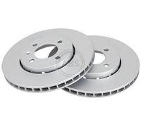 2x A.B.S. Coated Disque de frein Avant pour VW load up Van (121, 122, BL1, BL2)