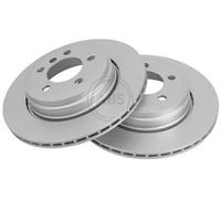2x A.B.S. Disque de frein Arrière pour BMW 7 (E65, E66, E67) 324mm 17452