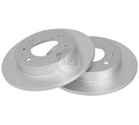 2x A.B.S. Disque de frein Arrière pour HYUNDAI ELANTRA (XD) COUPE (RD) 258mm