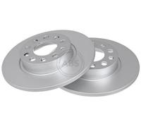2x A.B.S. Disque de frein Arrière pour JEEP Compass (MP, M6) 278mm 17858
