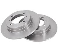 2x A.B.S. Disque de frein Arrière pour MITSUBISHI COLT III (C5A) 265mm 15987