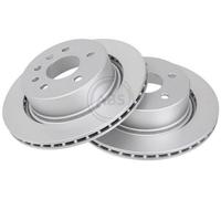 2x A.B.S. Disque de frein Arrière pour OPEL Omega B Berline (V94) 286mm 17147