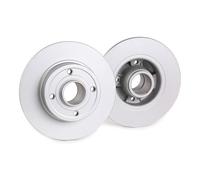2x A.B.S. Disque de frein Arrière pour RENAULT Twingo II 3 portes (CN0) 240mm