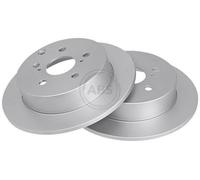 2x A.B.S. Disque de frein Arrière pour TOYOTA COROLLA Verso (ZER, ZZE12, R1)