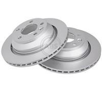 2x A.B.S. Disque de frein Arrière pour VW Touareg I (7LA, 7L6, 7L7) 314mm 17505
