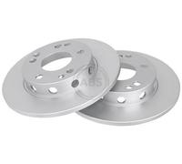 2x A.B.S. Disque de frein Avant convient pour MERCEDES-BENZ 190 (W201) 262mm