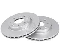 2x A.B.S. Disque de frein Avant pour FORD KA 3 portes (RU8) 240mm 17535