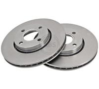 2x A.B.S. Disque de frein Avant pour FORD Mondeo Mk2 Clipper (BNP) 278mm 16371