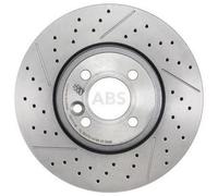 2x A.B.S. Disque de frein Avant pour MINI 3/5 portes (R56) 3/5 portes (R50, R53)