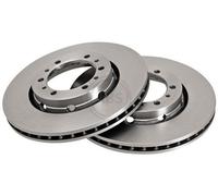 2x A.B.S. Disque de frein Avant pour MITSUBISHI Delica / Space Gear MPV 276mm