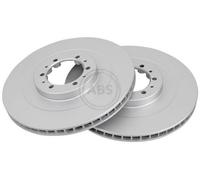 2x A.B.S. Disque de frein Avant pour MITSUBISHI L 200 (K7T, K6T) 314mm 17431