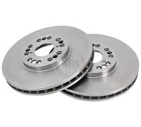 2x A.B.S. Disque de frein Avant pour TOYOTA Altezza (E1) 296mm 16493